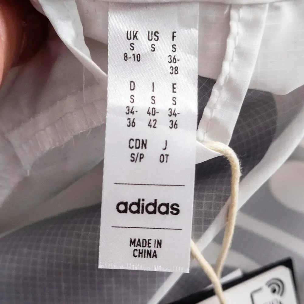 Adidas Carrera Running Jacket Women's Size Small White Sporty Streetwear - Picture 11 of 12